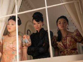 Isabella Wei as Posy Li Katie Leung as Lady Araminta Gun Michelle Mao as Rosamund Li Bridgerton 122525 9d3cdc17fc914d9eb9db9adbd94a6fdf