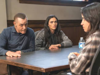 Jason Beghe Arienne Mandi and Selin Cuhadaroglu in Chicago PD season 13 episode