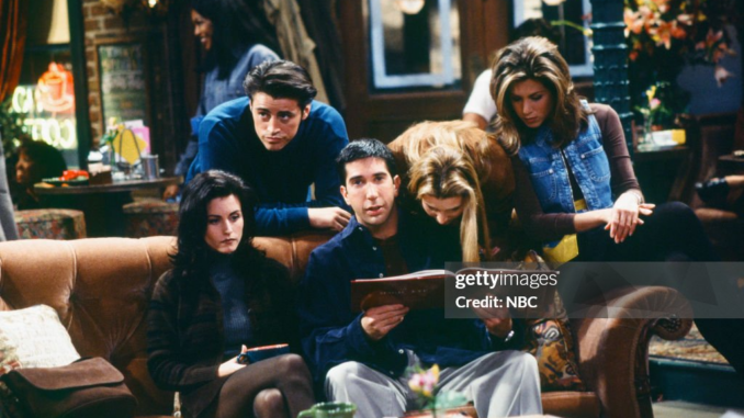 Matt leblanc david schwimmer courteney cox lisa kudrow jennifer aniston in friends