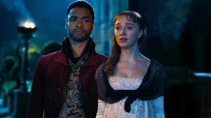 Reg jean page as simon basset and phoebe dynevor as daphne bridgerton in bridgerton season 1 episode 4
