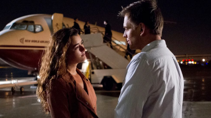 Ziva and tony saying goodbye in front of an airplane when cote de pablo exited ncis in season