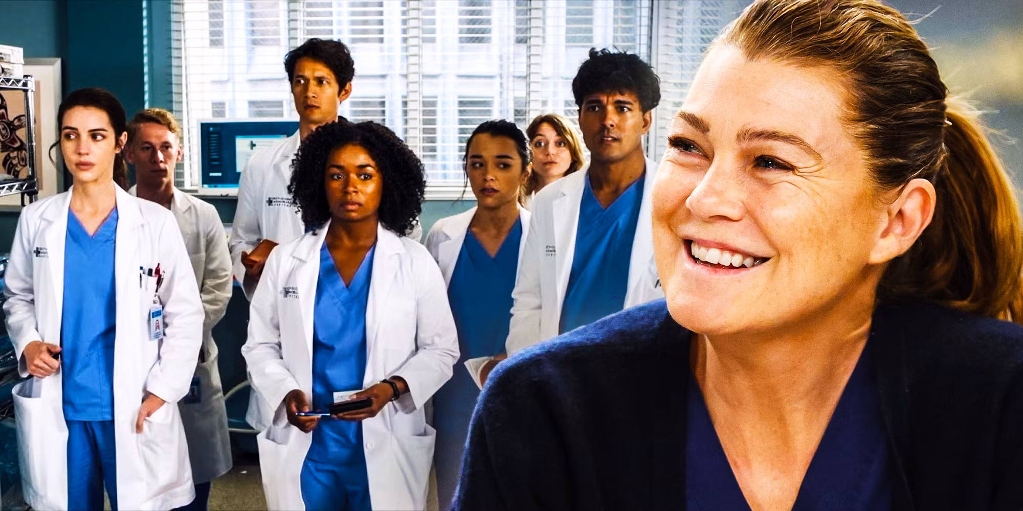 Greys anatomy season 20 meredith grey and cast